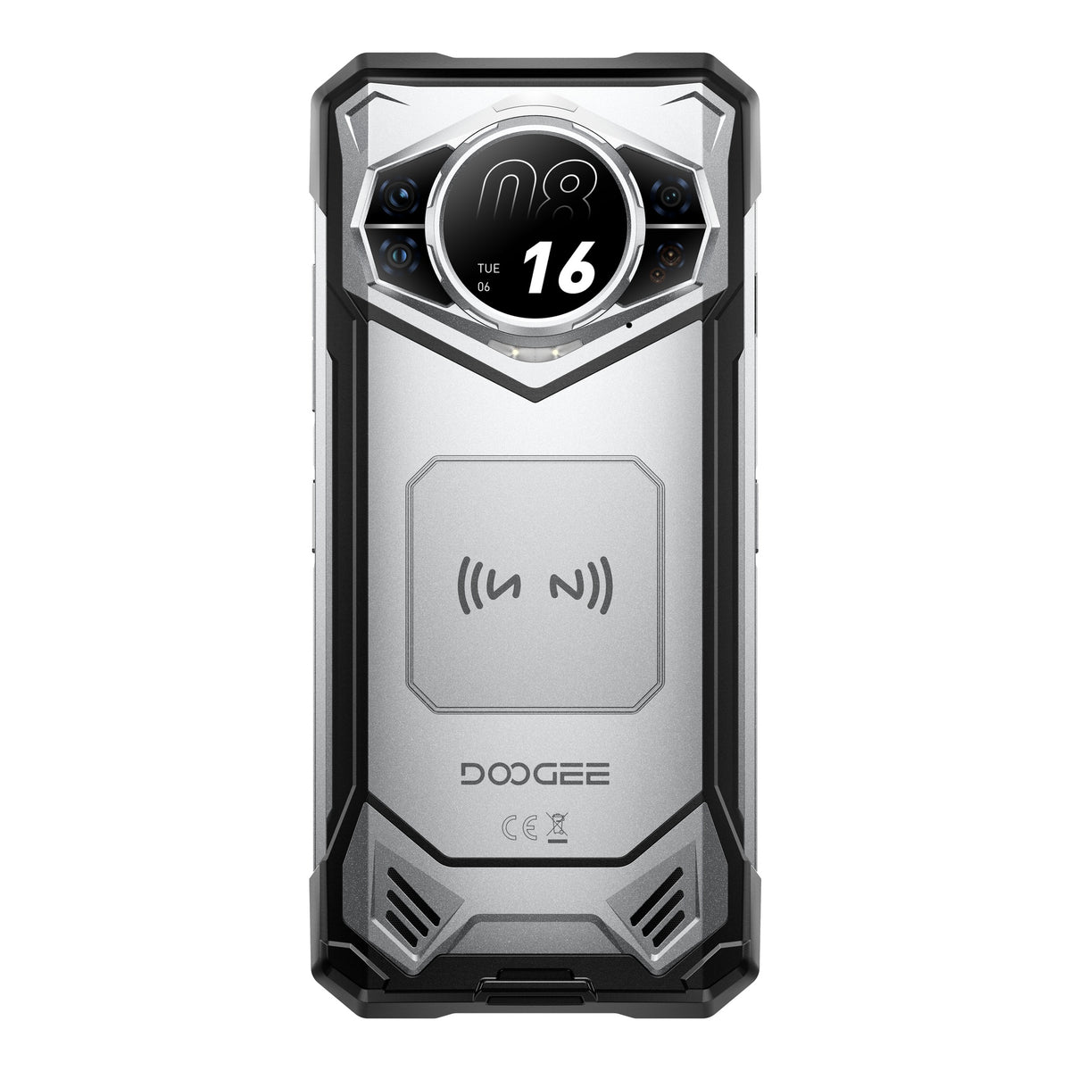 Doogee S200E – Smartphone Durci, Batterie 10 100 mAh, Écran 6,72" 120Hz FHD+ et Écran Arrière AMOLED 1,32"