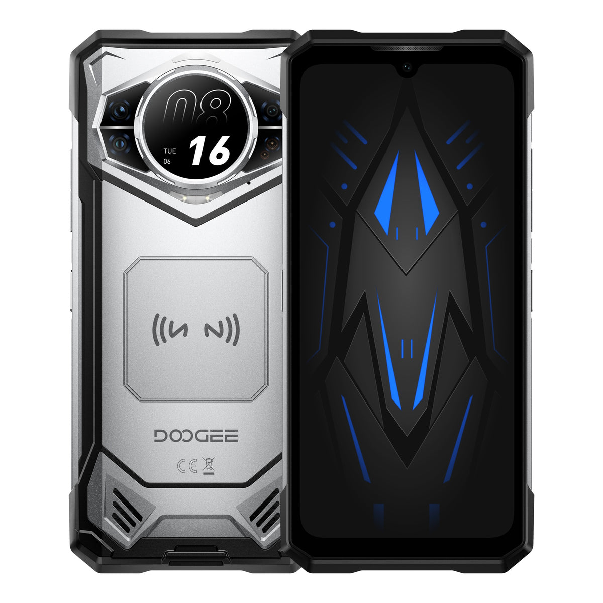 Doogee S200E – Smartphone Durci, Batterie 10 100 mAh, Écran 6,72" 120Hz FHD+ et Écran Arrière AMOLED 1,32"