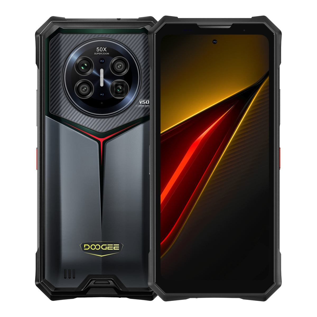 Doogee V50 – Smartphone Durci 5G, Batterie 11 000 mAh, Charge Rapide 66W, Dimensity 8300 et Caméra Principale 200MP