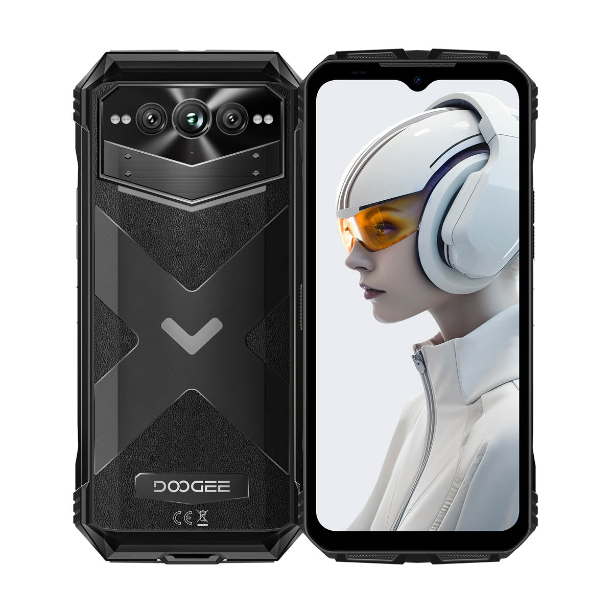 Doogee Vmax Plus - Téléphone Robuste 5G, Enorme Batterie 22000mAh, Mémoire de 512Go, 16Go de RAM, Andriod 14