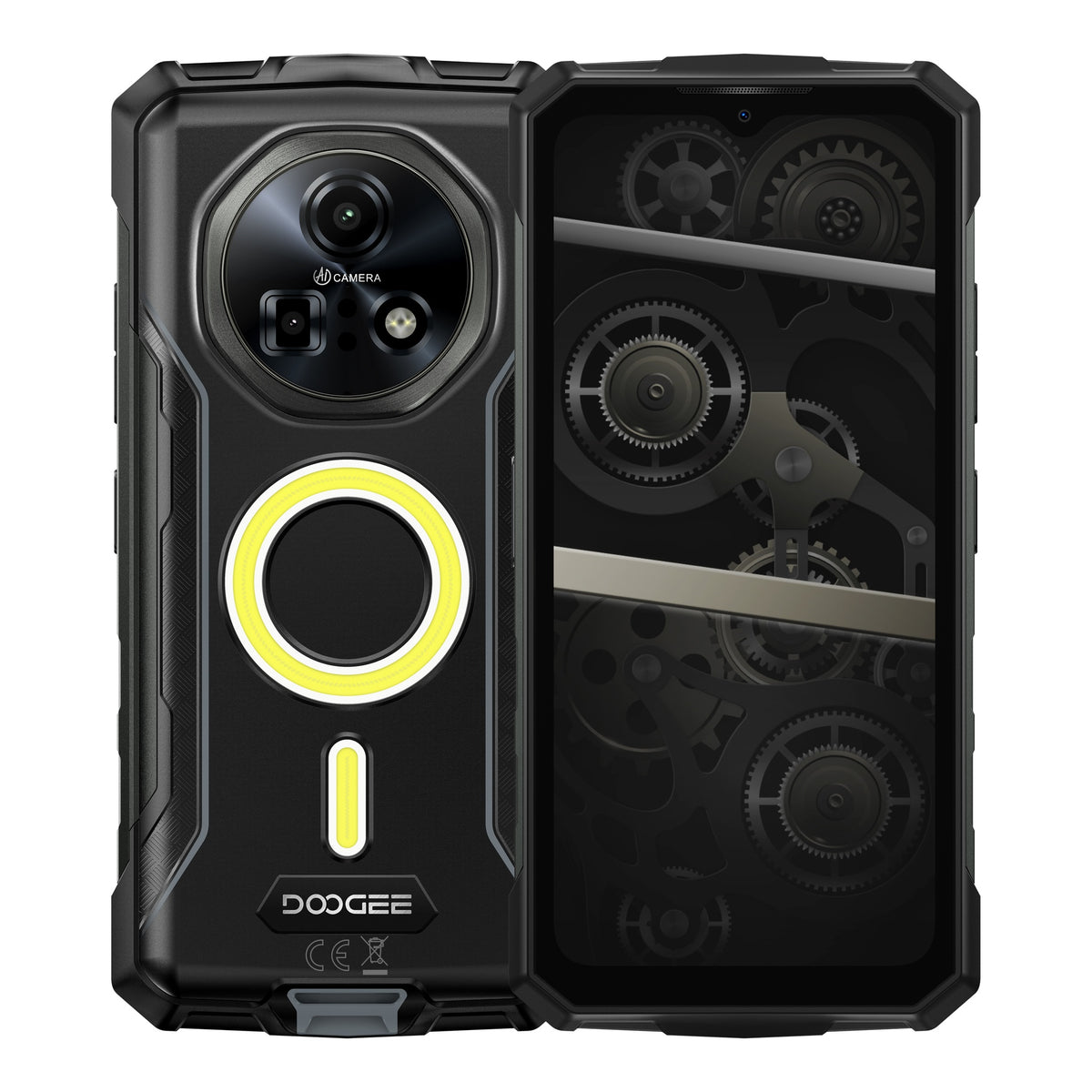DOOGEE Fire 7 Pro – Smartphone Durci 5G, Batterie 13 000 mAh, Double Lampe de Camping 1200 lm et Talkie-Walkie Bluetooth